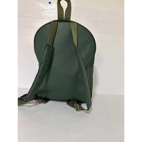 Jon Hart Design Canvas Green Leather Accent Backpack 15 “ - Picture 12 of 16